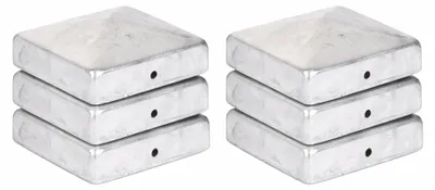 Produktbild von Pfostenkappe Pyraide – Verzinkter Stahl – 91 x 91 mm
