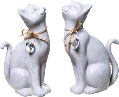 Produktbild von 2er Set Katze mit Herzkette, sortiert