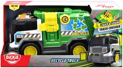 Produktbild von Dickie recyclewagen Spielzeug LKW mit Licht und Sound für Kinder