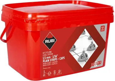 Image de Kit système de nivellement Cyclone L.S 3 mm. (100 C + 300 B)- RUBI - 35965