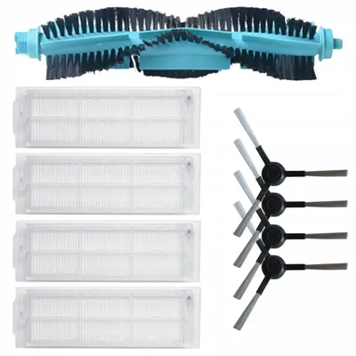 Image de Accessoires pour aspirateurs - 9 pièces - compatibles avec les modèles Viomi V2, V3 SE et Xiaomi Mi Robot Vacuum Mop Pro - Brosse principale