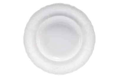Image de Assiette creuse, porcelaine tchèque, 23 cm, Sonata, dentelle blanche, Leander
