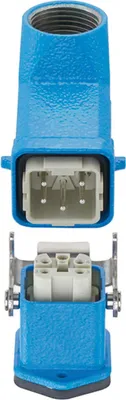 Productafbeelding van HARTING Han EX complete set, 4A, rechte montagebehuizing en hoekige stoffenbehuizing, 1xM20 - 1 stuk