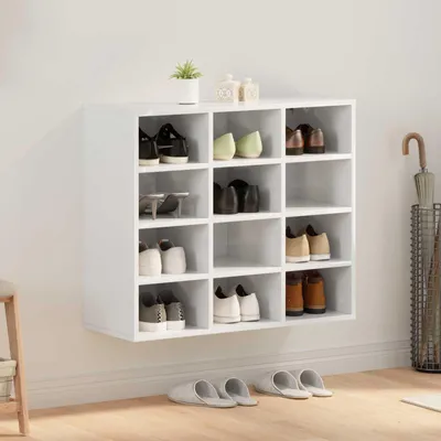 Obrázok produktu pre vidaXL Skriňa na topánky s policou Biela 77,5 x 30 x 67 cm Materiál na báze dreva