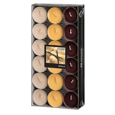 Produktbild von 36 "Flavour by GALA" Duftlichte Ø 38 mm · 17 mm creme - Vanilla "Ton in Ton"
