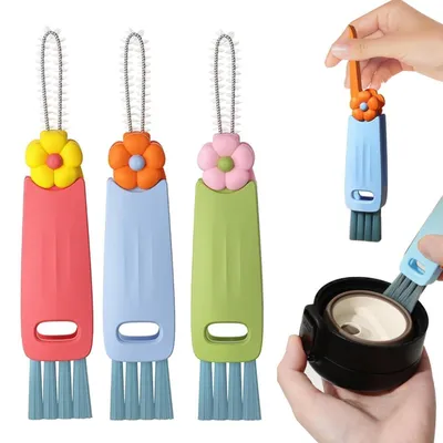 Image de Brosse de nettoyage 3-en-1 pour verres, bouteilles et biberons
