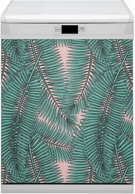 Obrázok produktu pre Magnet do umývačky riadu Umývateľný 60x70 cm Magnet do umývačky riadu Magnetická podložka Dekor - Exotic Leaf