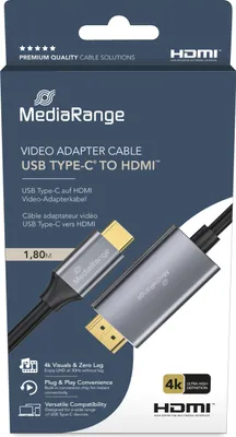 Immagine prodotto di MediaRange USB-C 3.2 Gen. auf HDMI Video-Adapterkabel 1,8m