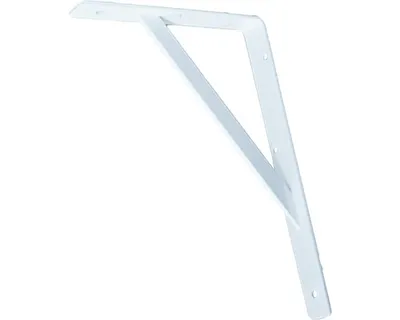 Produktbild von Vormann Stegkonsole L.300mm H.200mm B.30mm S.4mm weiß Trgf.300kg