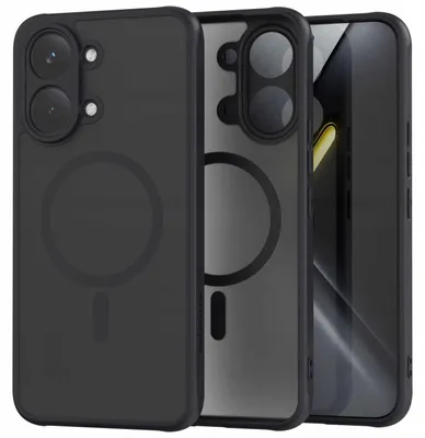 Zdjęcie produktu dla Etui magnetyczne do MagSafe SPACECASE Hybrid Mag do Poco X8 Pro Max Czarny