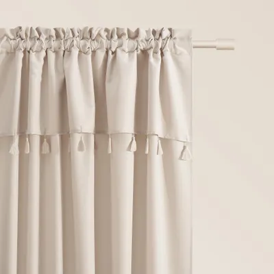 Imagen del producto de Cortina plisada, color beige claro, 140 x 260 cm, para sala de estar
