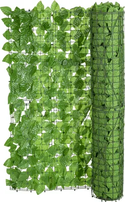 Obrázek produktu pro Soukromí živý plot list stěna zelená - 300 x 100 cm - dekorativní mat bříza umělý velký