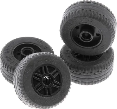 Obrázok produktu pre 4x Lego koleso 30.4x14 VR čierne Obruč 18x14 čierna Otvor na kolík 58090 55981c03