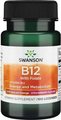 Productafbeelding van VoedingssupplementenSwanson Witamina B12 1000 Mcg (100 zuigtabletten) 7664