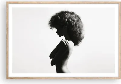 Produktbild von Gerahmtes Poster - Rahmen in heller Eiche - Frau Nacktheit Körper - 91,5x61 cm - Wand Bild - Wanddeko - Wandbilder - Kunstposter - Wandposter - Bilderrahmen - Bilder - Kunstdruck - P2NAA91x61-4946