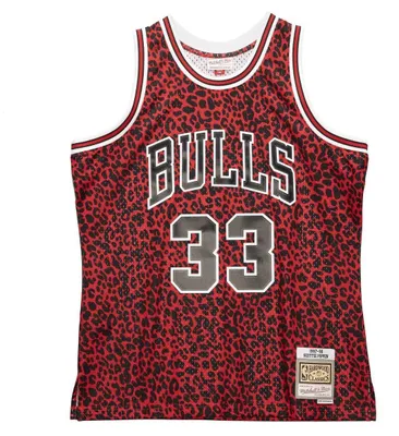 Produktbild von Mitchell & Ness Tshirts Scottie Pippen Nba Chicago Bulls Wild Life Jersey Swingman, SMJYDL19082CBURED197SPI, Größe: 173