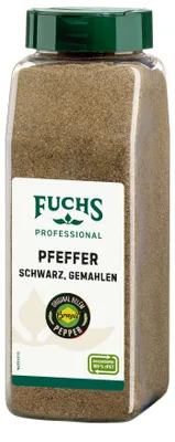 Produktbild von Fuchs Professional Pfeffer schwarz gemahlen fruchtig schärfe 550g