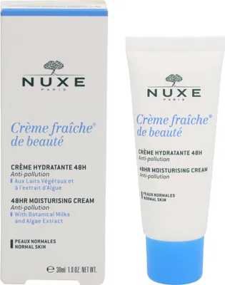 Produktbild von NUXE Moisturising cream Crème fraîche de beauté, Frauen, 30 ml, normale Haut, All ages, Feuchtigkeitsspendend, Feuchtigkeitsspendend, Aufpolsterung, Schutz, Weichmachend, Beruhigend, Tube