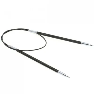 Produktbild von Lana Grossa Rundstricknadel Designholz lala BERLIN, Rundstricknadel 360°-Nadelseil:60 cm / Ø 5.0 mm
