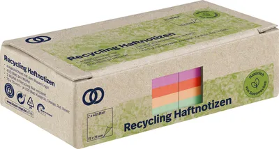 Productafbeelding van Soennecken plaknotitieblok, oeco 5873, formaat 75x75mm, 400 vel, kleur: geel, 2 stuks.