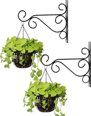 Produktbild von 2 Metallhaken für Gebäude, 25cm lang, für Vogelhäuser, Pflanzenkübel