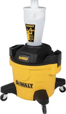 Immagine prodotto di DeWALT DeWALT DXVCS002 Pre-separatore 23 L - Polimero resistente, tubo da 48 mm, lunghezza 2 m, giallo