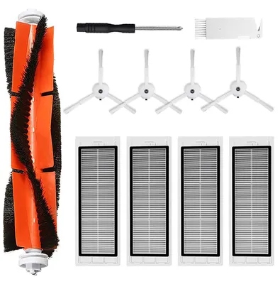 Ersatzteile für Roborock S5 Max, 1 Hauptbürste, 4 HEPA-Filter, 4 Seitenbürsten