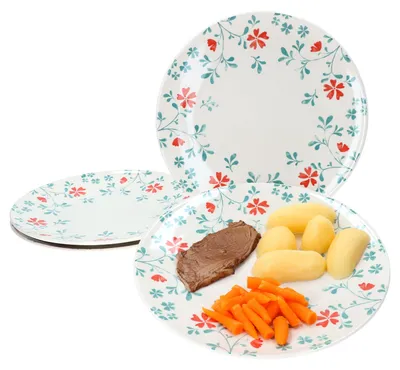 Obrázek produktu pro Ritzenhoff Julia Flower Tyrkysová sada 4 jídelních talířů Květinový květinový talíř
