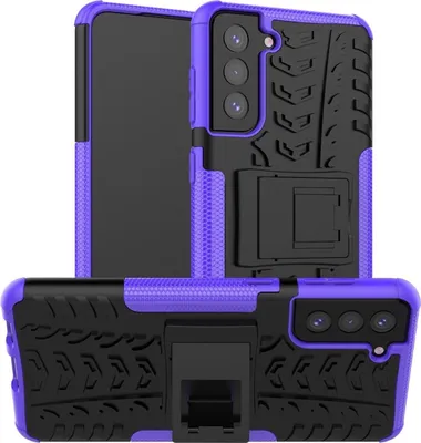 Zdjęcie produktu dla Pokrowiec König Design kompatybilny z Samsung Galaxy S21 Plus - plastikowe, miękkie etui na telefon - fioletowy