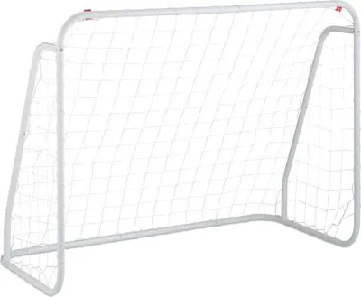 Produktbild von Weißes Fußballtor mit Stahlrahmen