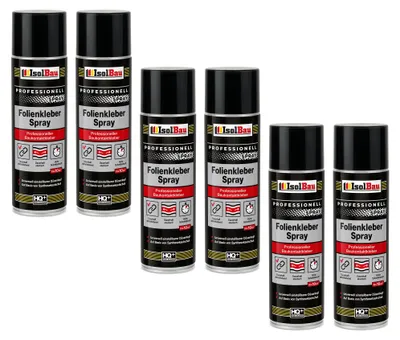 Produktbild von Isolbau Folienkleber-Spray 6 x 500 ml Baukontaktkleber Dampfsperrfolie Klebstoff Bau