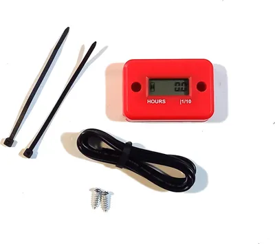 Image de Moto Compteur horaire numérique rouge pour ATV Quad Enduro Buggy Universal