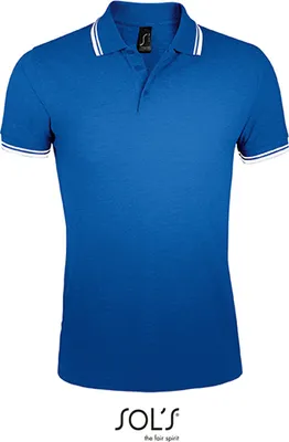 Immagine prodotto di SOLs 00577 | Polo da uomo Pasadena - Colore: blu reale/bianco - Taglia: XXL