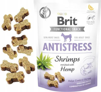 Immagine prodotto di Snack funzionale per cani Gamberetti antistress 150g
