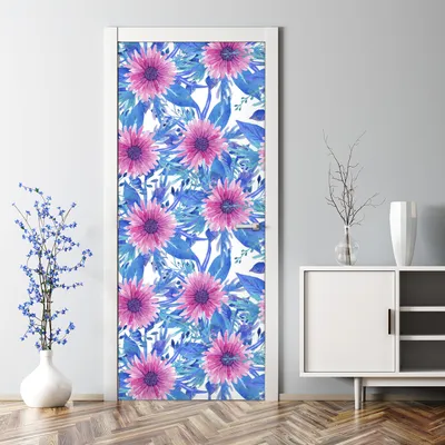 Produktbild von Dekorative Türtapete Türposter selbstklebend Klebefolie Wandaufkleber Tropische Blätter 70 x 200 cm