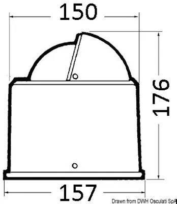 Produktbild von RIVIERA BU2 Kompass 4" - Osculati 25.021.00