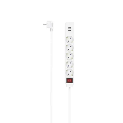 Zdjęcie produktu dla Hama 00223183 Przedłużacz 1,4 m 5 gniazd AC Indoor Biały