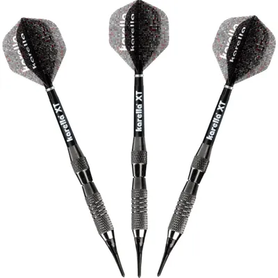 Produktbild von Softdart Karella XT-4, 20 g, Barrellänge 52 mm, Darts für Einsteiger, Silber, Grau
