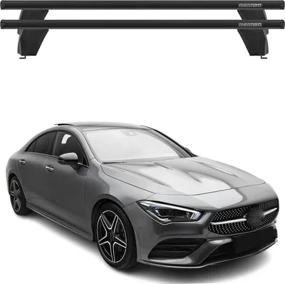 Produktbild von Menabo Dachträger Grundtäger für Mercedes CLA C118 2019-2025 75kg Alu Schwarz 2x