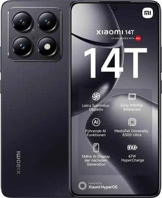 Produktbild von Xiaomi 14 T 16,9 cm (6.67") Dual-SIM 5G 12 GB 256 GB 5000 mAh Schwarz