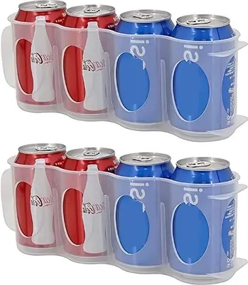 Produktbild von Getränkehalter für Kühlschrank, 2er Pack, Vertikal, Dose