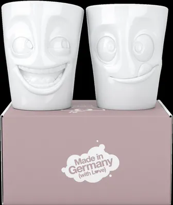 Produktbild von Fiftyeight Products Becher Set - witzig/lecker weiß