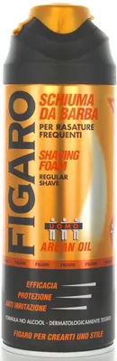 Zdjęcie produktu dla Pianka do golenia FIGARO z dozownikiem olejku arganowego 400 ml