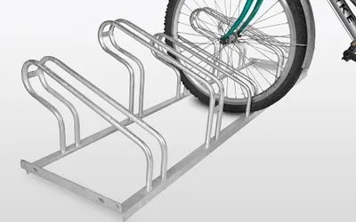 Produktbild von POV® Fahrradständer TOP, 1-seitige Radeinstellung, verschweißt, 3 Einstellplätze