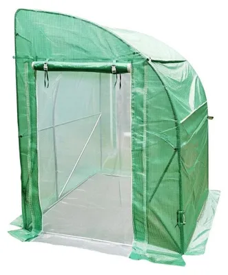 Zdjęcie produktu dla Szklarnia Przyścienna Ogrodowa 300x150x200 Tunel Folia UV 140g Okna