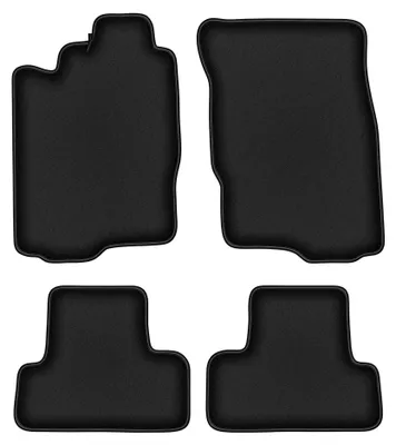 Imagen del producto de Alfombrillas de moqueta para Mitsubishi Eclipse IV 2006- (cupé) – juego de 4 piezas, negras, a medida – Wielganizator DURBAN