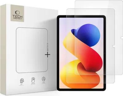 Zdjęcie produktu dla Szkło Hartowane Tech-Protect Glass Fit+ 2-Pack Xiaomi Poco Pad M1 / Redmi Pad Pro / 2 Pro 12.1 Clear