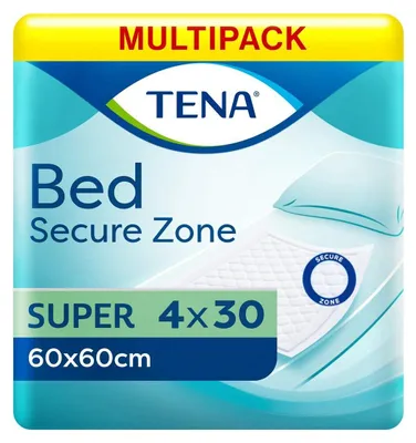 Produktbild von Tena Bed Super - 60 x 60 cm - Krankenunterlagen und Inkontinenzunterlagen von Essity