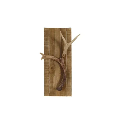 Immagine prodotto di Decorazione da parete corna su legno Set da 2 pezzi