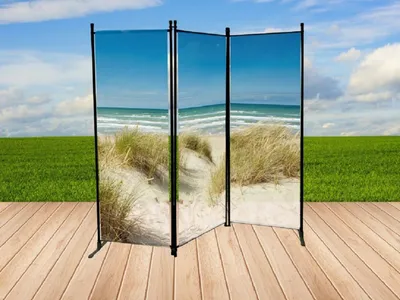Produktbild von JW Paravent 170 x 165cm mit Fotodruck Motiv: Ostsee 2535-01